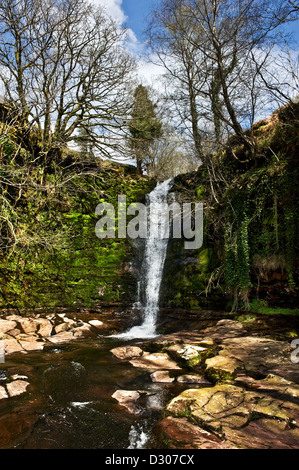 A waterfall in the Brecon Beacons in Wales Stock Photo