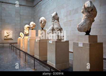 The Elgin Marbles in the British Museum, London, Stock Photo