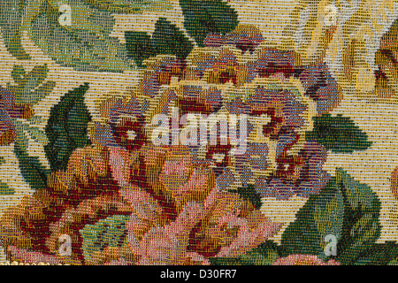 High resolution texture of tapestry. Stock Photo