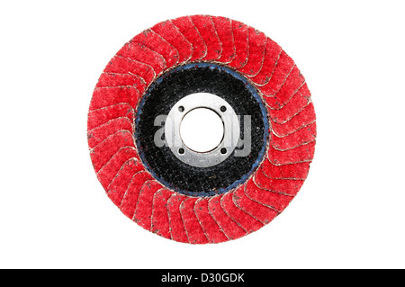 sanding disc isolated on a white background Stock Photo