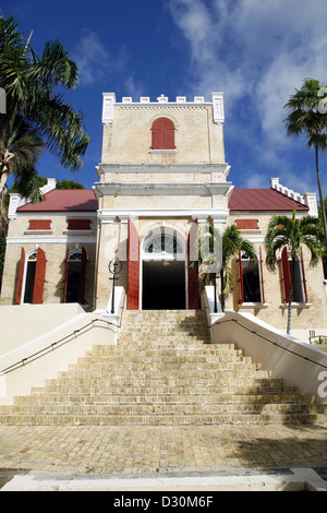 Frederick Evangelical Lutheran Church, Charlotte Amalie, St. Thomas, US Virgin Islands, Caribbean Stock Photo