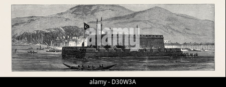 THE RUSSO-TURKISH WAR, THE KEY OF THE DARDANELLES: CHANAK KALESSI, ON THE ASIATIC SHORE Stock Photo