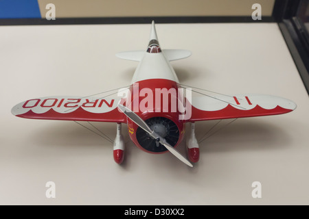 Gee-Bee Super Sportster R-1 airplane model Stock Photo