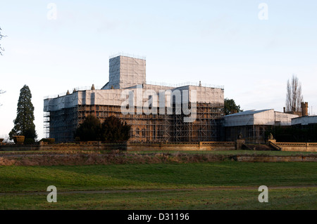 Toddington Manor under restoration, Gloucestershire, England, UK Stock Photo