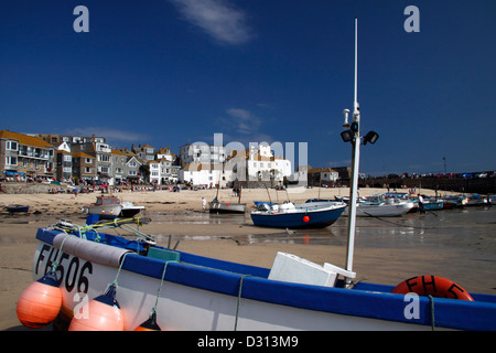 St Ives, habour at low tide Stock Photo