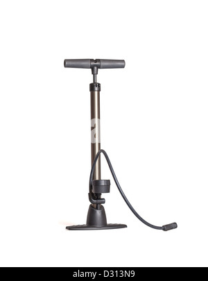 Large hand pump isolated on a white background Stock Photo