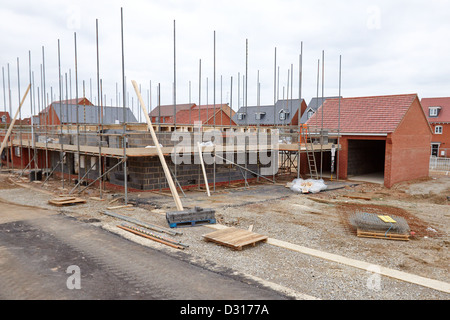 General view of Taylor Wimpey's Buckingham Park new housing development near Aylesbury Stock Photo