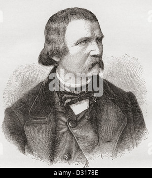 Wilhelm von Kaulbach, 1805-1874. German artist, muralist and book illustrator. Stock Photo