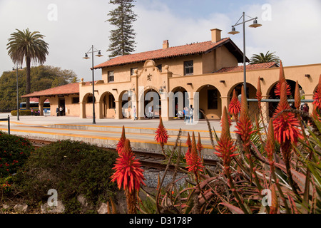 Train Station Santa Barbara, California, United States of America, USA Stock Photo