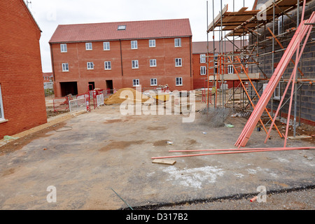 General view of Taylor Wimpey's Buckingham Park new housing development near Aylesbury Stock Photo