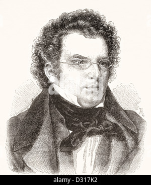 Franz Peter Schubert, 1797 – 1828. Austrian composer. Stock Photo