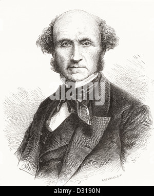 John Stuart Mill, 1806 – 1873. British philosopher, political economist and civil servant. Stock Photo