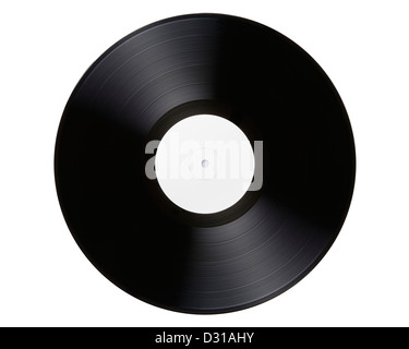 Vinyl Record, Cut Out. Stock Photo