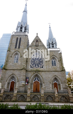 holy rosary cathedral headquarters of the roman catholic archdiocese of Vancouver BC Canada Stock Photo