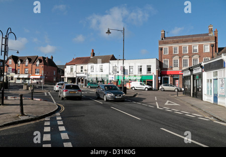 General view of central Bagshot, Surrey, UK. Stock Photo