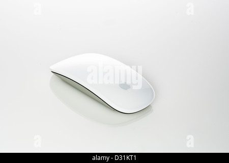 Computer Mouse, Apple Macintosh, iMac, White, Wireless Technology, Cut Out, Design, Isolated, White Background, Single Object, P Stock Photo