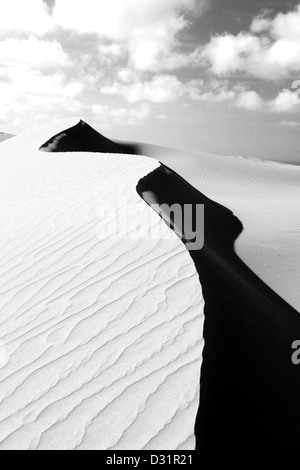 Te Paki giant sand dunes near Cape Reinga in the Far North Stock Photo