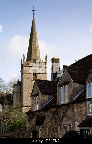 Lacock village in Wiltshire England. Stock Photo