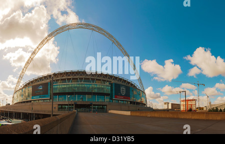 Wembley stadium on May 20, 2012 in London, UK. This 90,000-capacity venue is the second largest stadium in Europe. Stock Photo