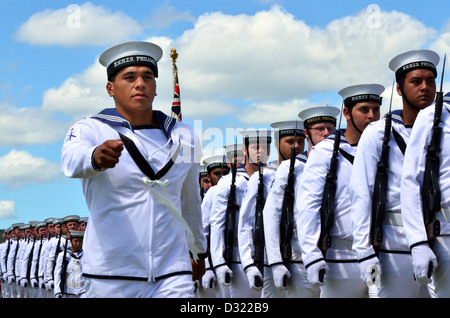  New Zealand Navy on Waitangi Treaty Grounds during 