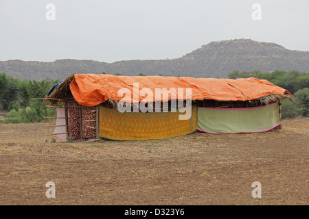 Traditional storage for onions in villages Stock Photo