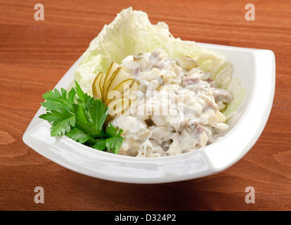 italian saladon plate .closeup Stock Photo