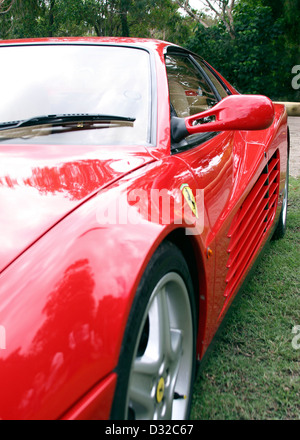 Side view of red Ferrari 512 TR Stock Photo