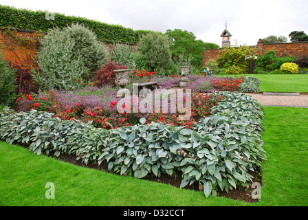 The Walled Garden formerly one of the kitchen gardens at Arley Hall gardens Cheshire England UK Stock Photo