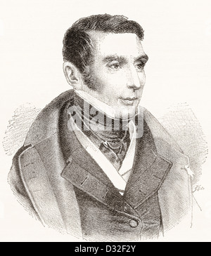 Augustin Eugène Scribe, 1791 –1861. French dramatist and librettist. Stock Photo