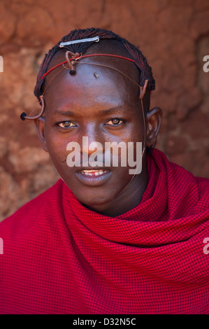 Maasai warrior, Kenya Stock Photo