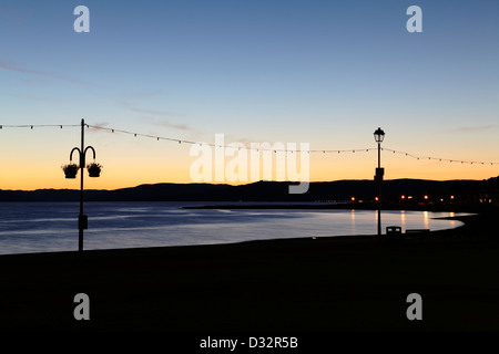 From Largs North Promenade looking over to Bute and the Rothesay ferry ...