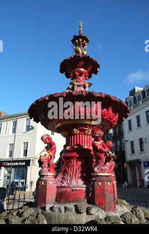 fountain alamy victorian cast drinking shropshire shrewsbury iron england dumfries britain scotland sw street water