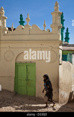 Mosque Exterior, Jugol (Old Town) Harar, Ethiopia Stock Photo