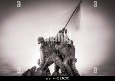 The Iwo Jima Memorial in Washington DC Stock Photo