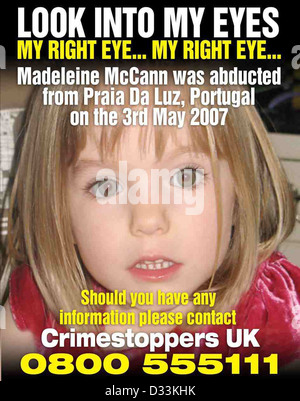 A News Of The World poster appealing for information regarding Missing ...