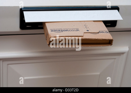 Amazon parcel delivery online shopping. Stock Photo