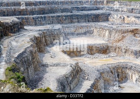Castleton Quarry Quarry supplying Hope Cement works near Castleton in the Peak district ...