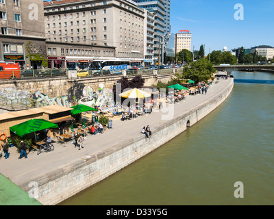Danube river, Vienna Stock Photo