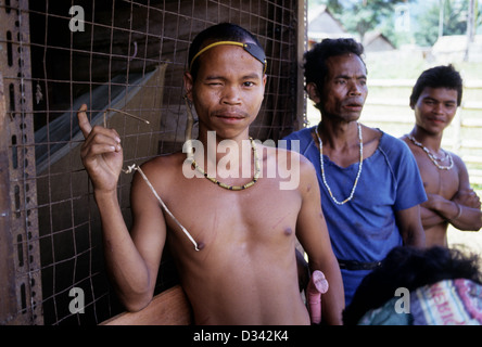 People of the Murat hill tribe in Malaysia Stock Photo