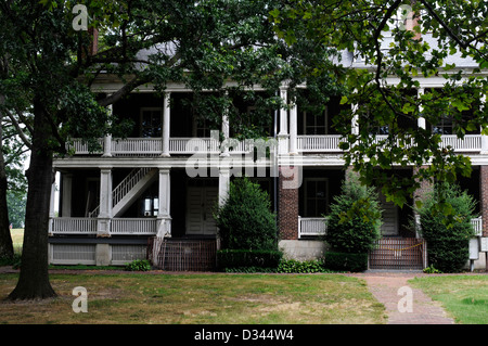 Once home to the Coastguard, Governors Island is now a deserted, idyllic island minutes away from Manhattan, New York City. 2012 Stock Photo