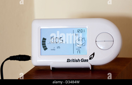 British Gas domestic energy monitor used to show electricity consumption in the home and reduce bills for customers in the UK Stock Photo