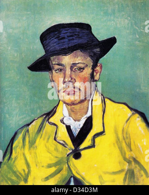 Vincent van Gogh: Portrait of Armand Roulin. 1888. Oil on canvas. Museum Folkwang, Essen, Germany. Post-Impressionism. Stock Photo