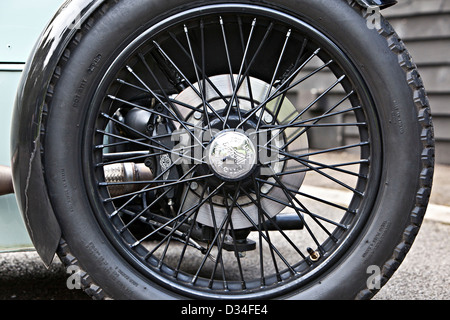 Morgan Rear Wheel Morgan car wheel Stock Photo - Alamy