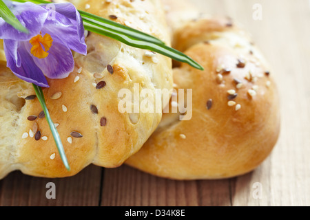 Italian Easter bread Stock Photo