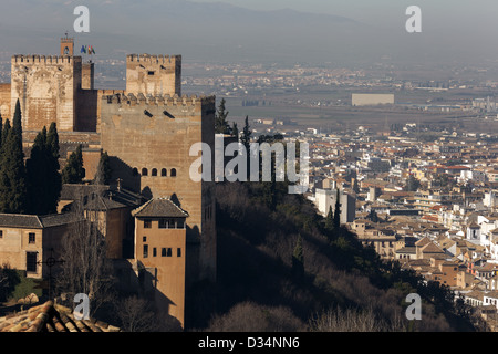Calat Alhambra, is a palace and fortress complex located in Granada, Andalusia, Spain. Stock Photo