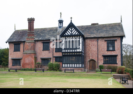 bramhall hall elizabethan manor house in stockport greater manchester england uk Stock Photo