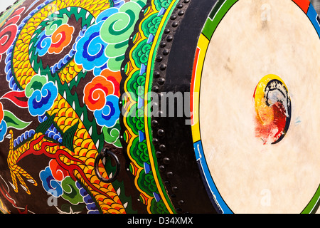 Ceremonial Drum Highlights Stock Photo