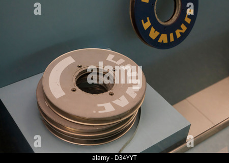 Vintage magnetic tape reels - circa 1960 Stock Photo