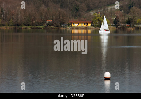 Italy, Piedmont (Piemonte) region, Viverone Lake Stock Photo
