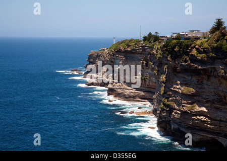 Clifftop houses along the foreshore of Diamond Bay Sydney Australia Stock Photo